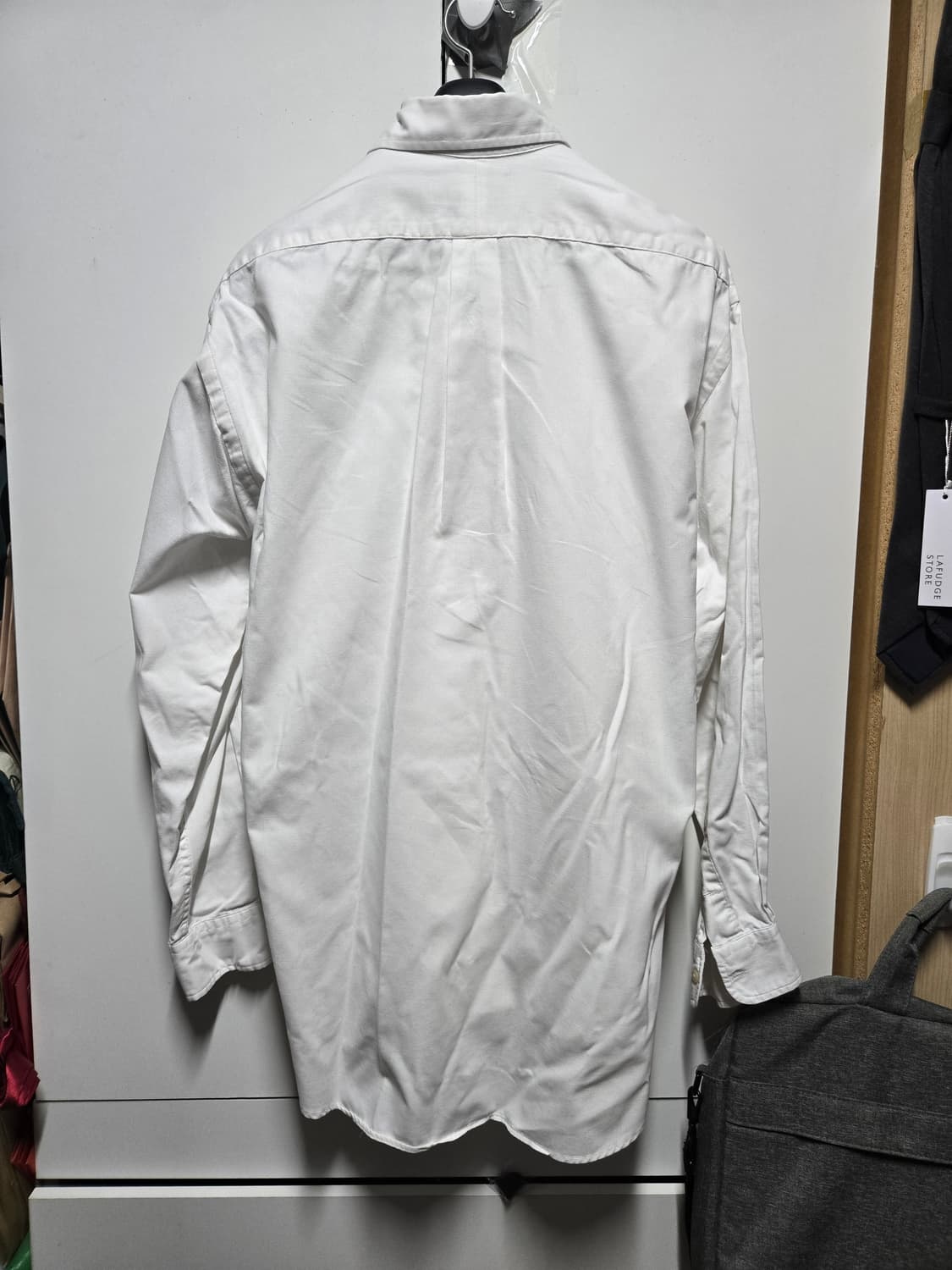 폴로 랄프로렌 블레이크핏 화이트 코튼 셔츠 L(XL) 105 110 상품이미지3