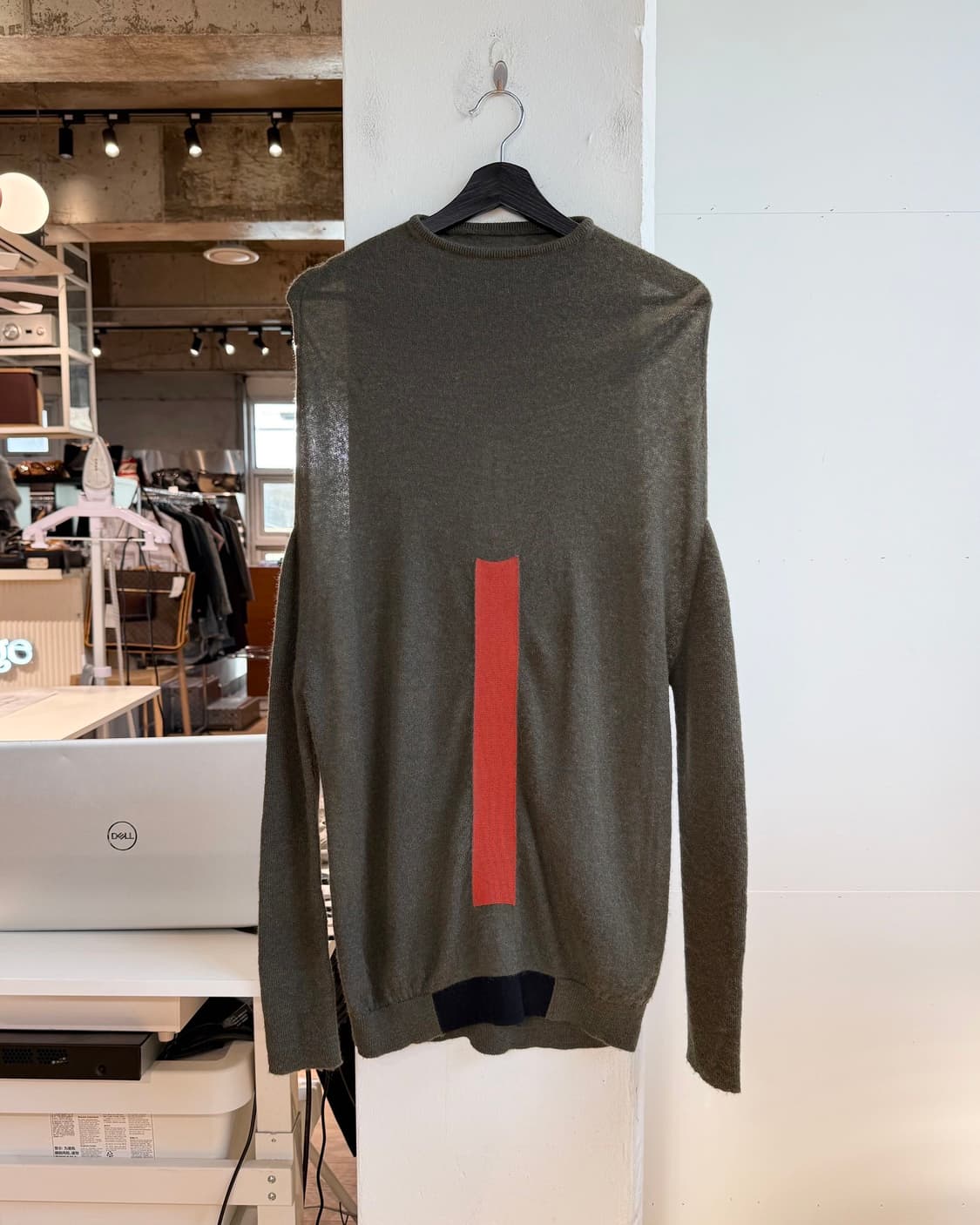 릭 오웬스 브라운 알파카 혼방 니트  상품이미지2