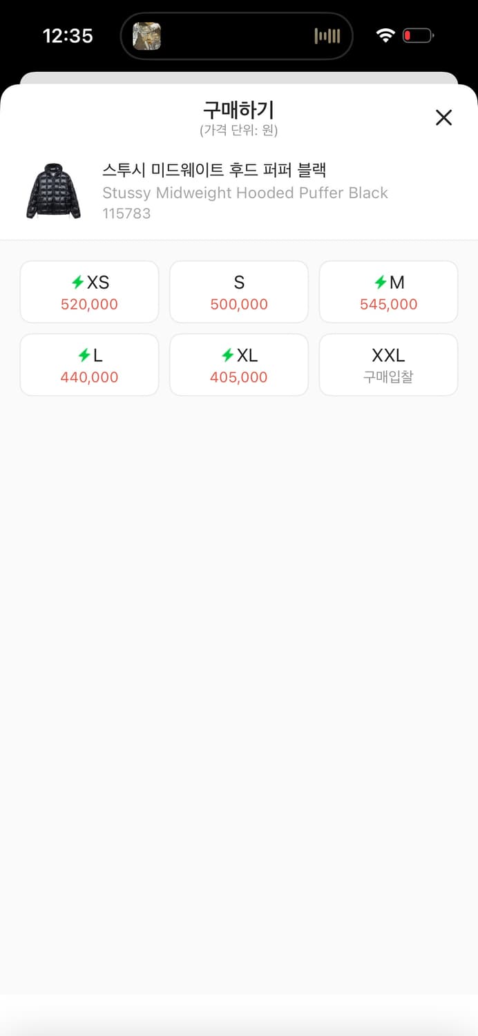 스투시 경량 패딩 s 사이즈 상품이미지5