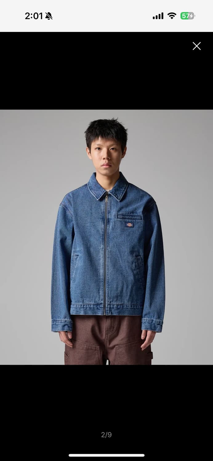 디키즈 웨이브 로고 데님 재킷 Medium Blue 상품이미지1