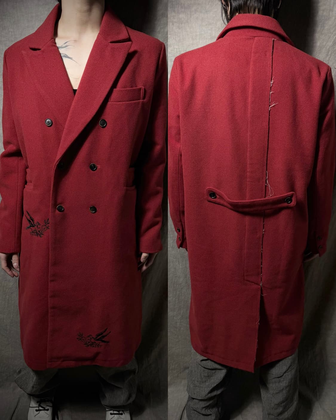 Aleksandr Manamis Bird Embroidered Coat 상품이미지1