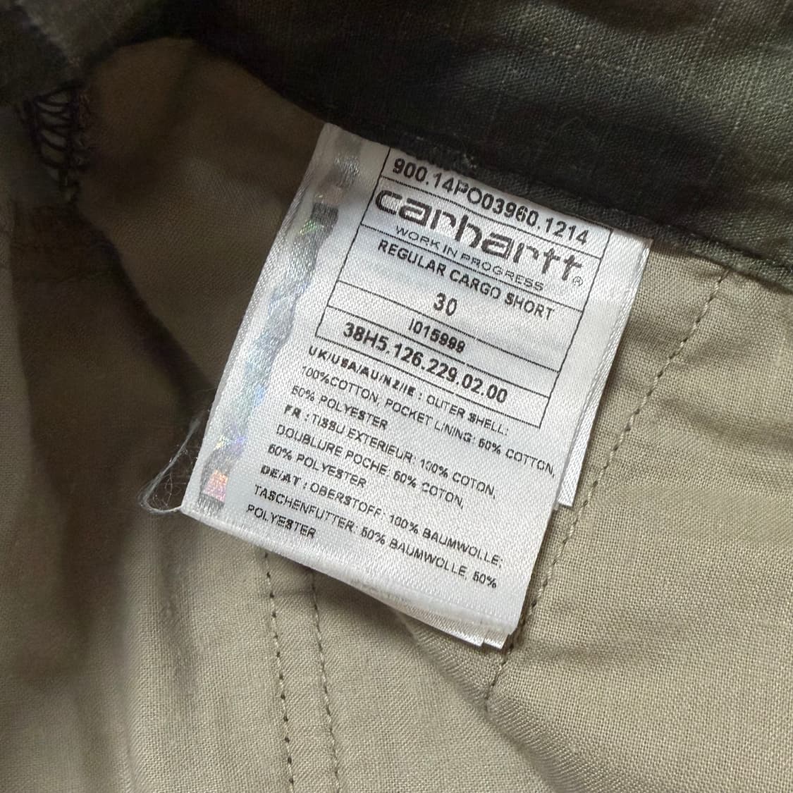 Carhartt WIP 립스탑 카모 쇼츠 상품이미지6