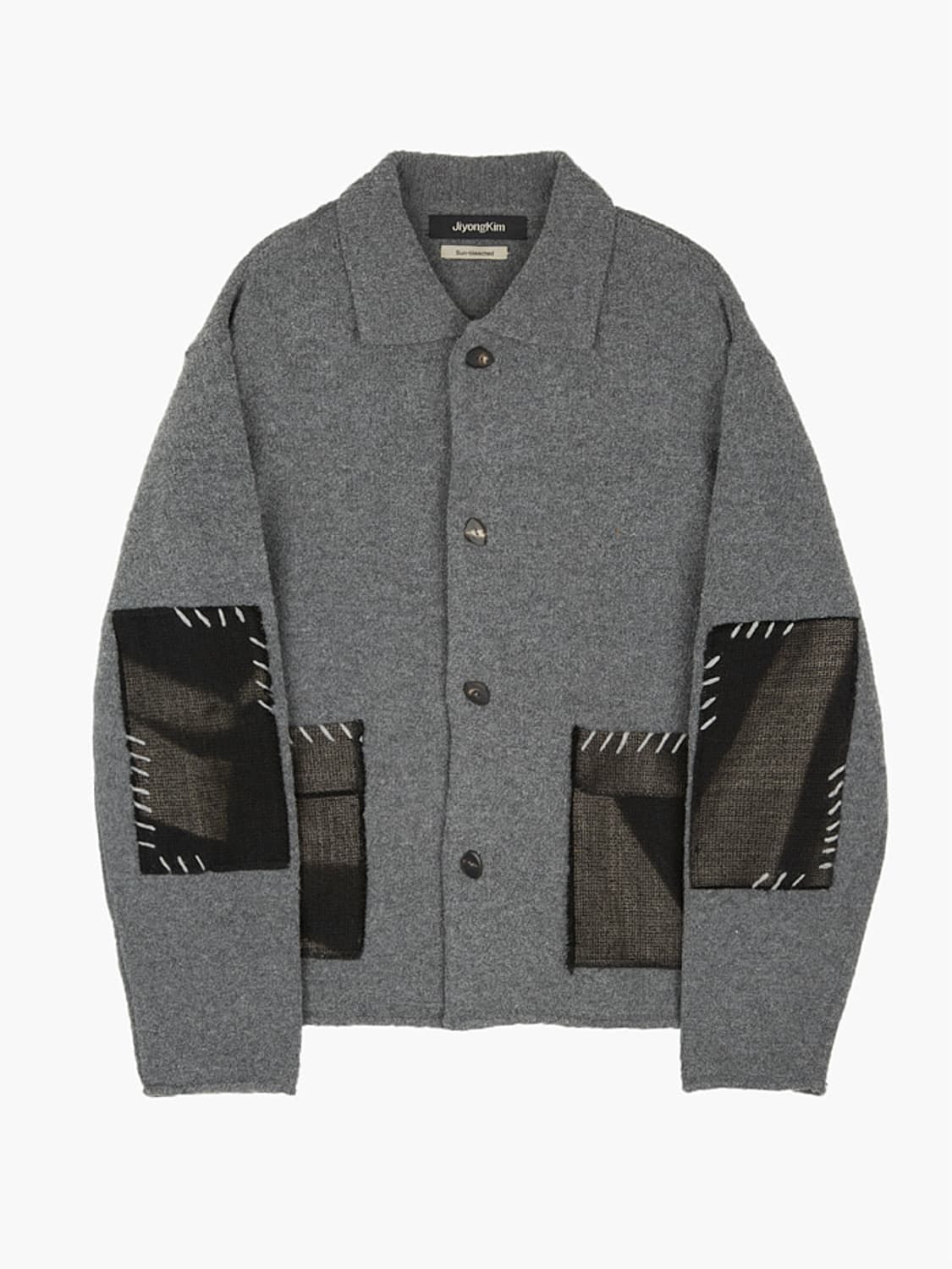 [M] jiyongkim 선블리치 포켓 니트 가디건 상품이미지1