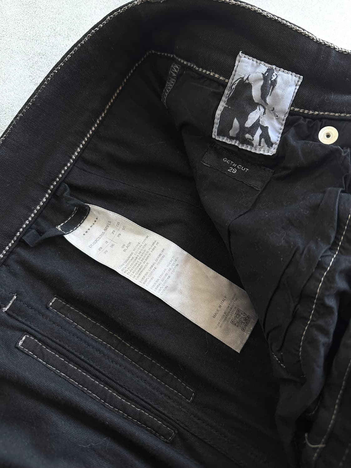 릭오웬스 디스트로이드 게스컷 왁스코팅 플레어진 상품이미지7