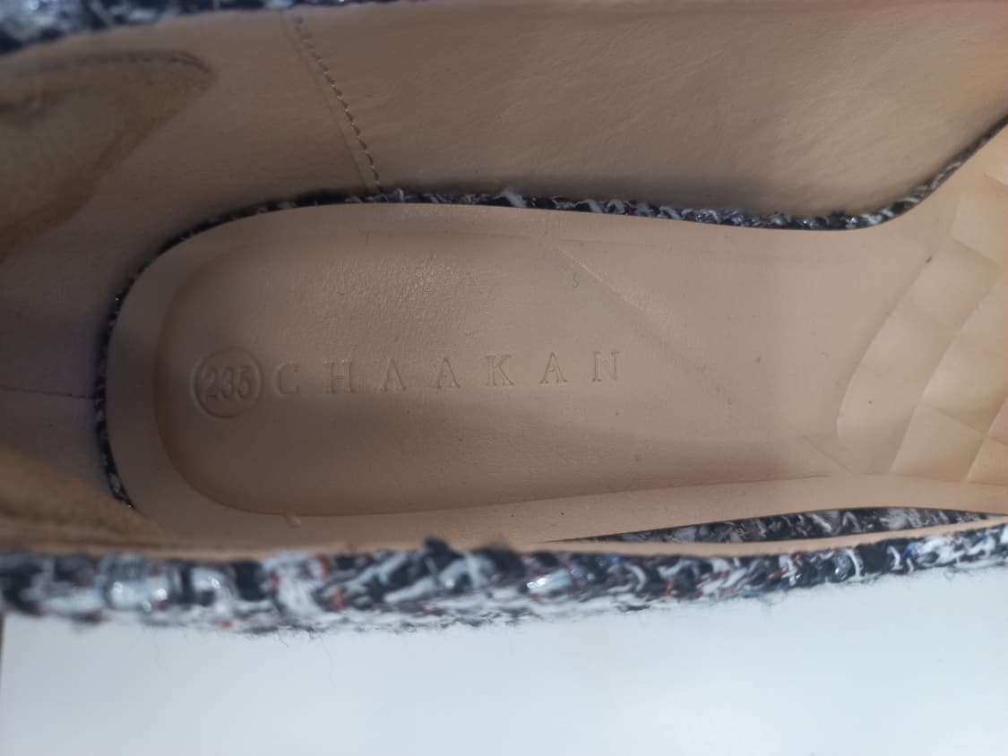 새상품)CHAAKAN 트위드 뾰족코 힐 235 상품이미지7