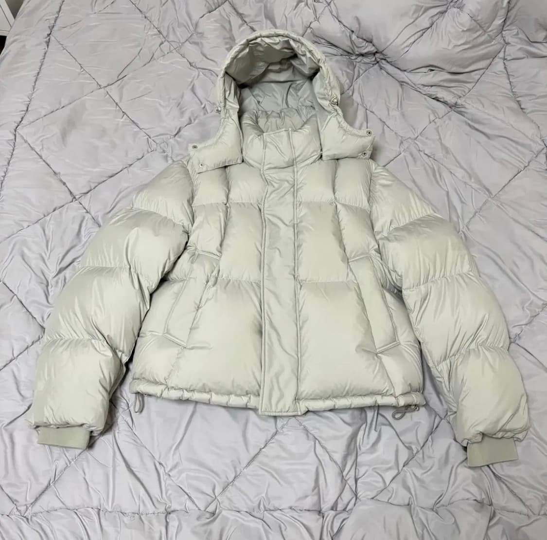벨리에 크로스 라인 후디드 구스 다운 패딩 s(100~105 추천) 상품이미지1