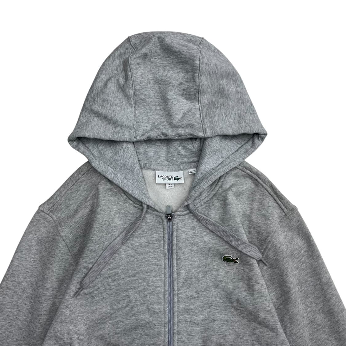 라코스테 로고 그레이 후드집업 XL 상품이미지4