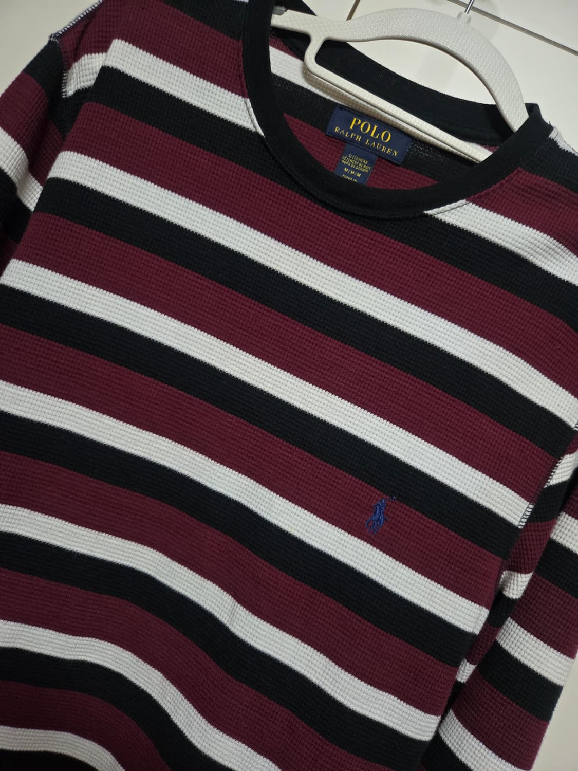 폴로 랄프로렌 남성 정품 와플 롱슬리브 상품이미지1