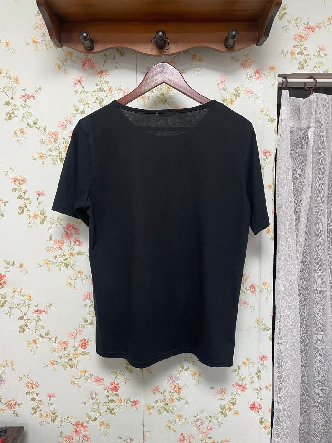 스트라이프 카메라 블랙 반팔 티 상품이미지2