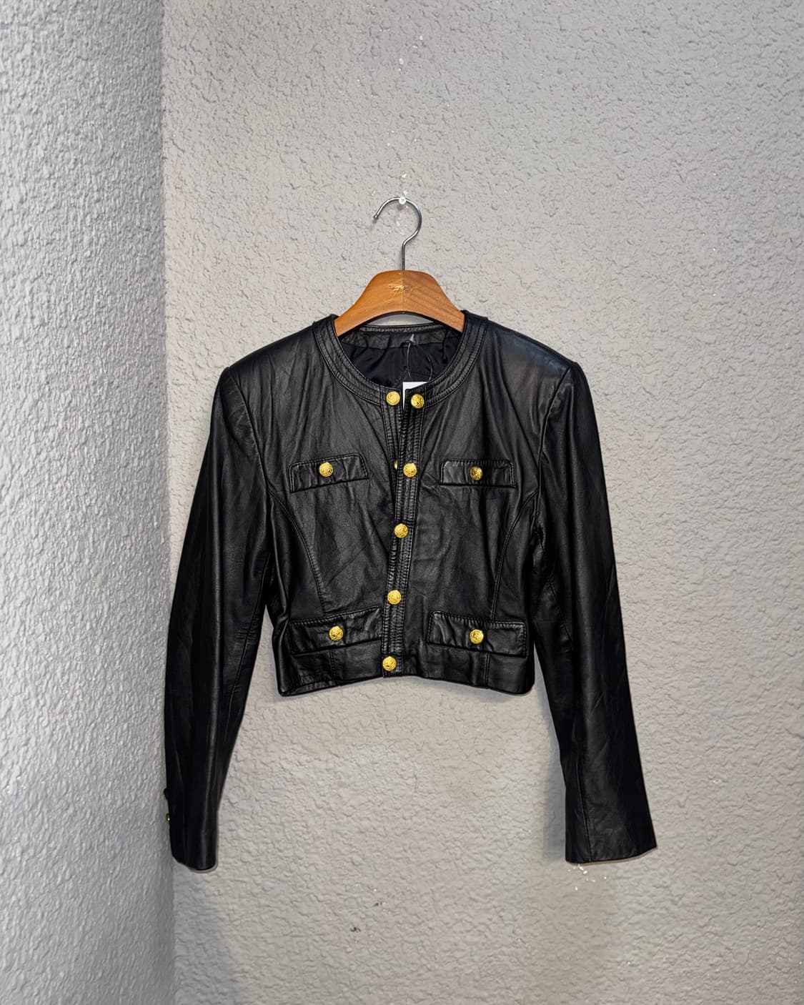 빈티지 크롭 레더재킷  상품이미지6
