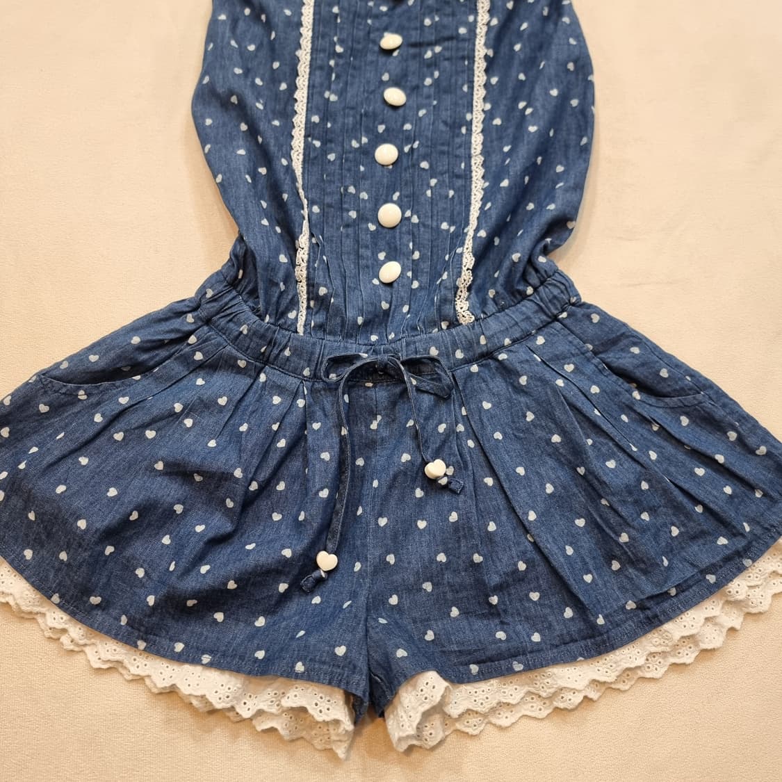 Tralala 트랄라라하트 데님 올인원 점프수트 상품이미지2