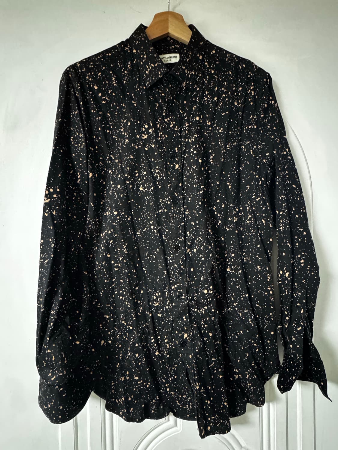 에디 생로랑 스플래터 셔츠 39 15 1/2 셔츠 상품이미지2