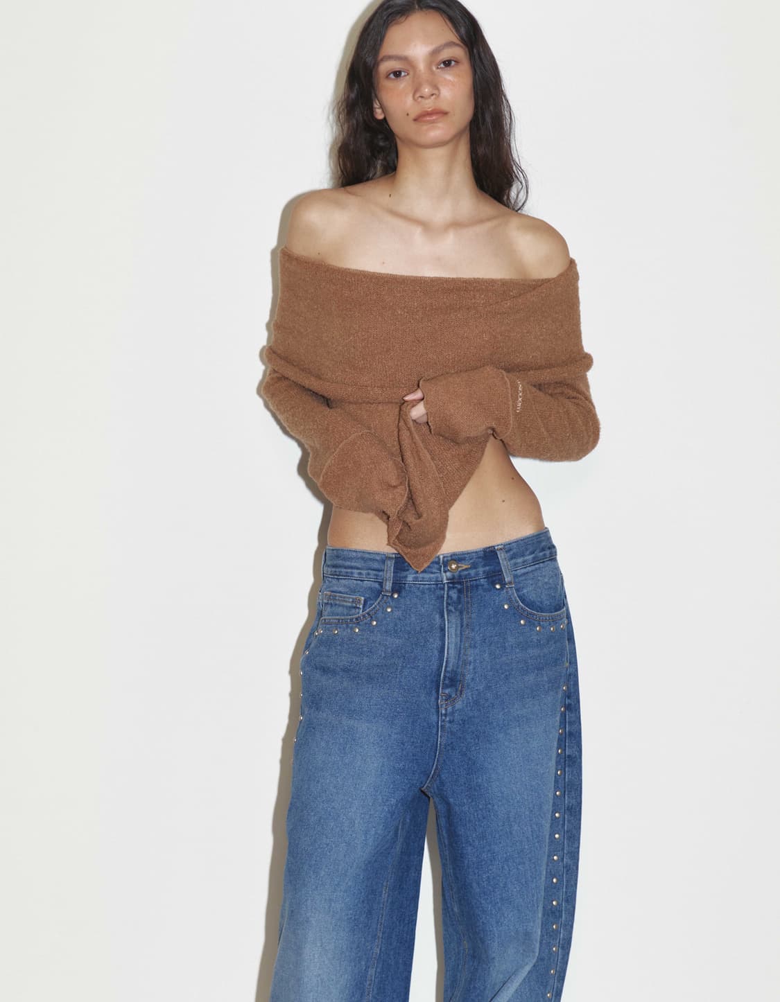 Polysooem studded washed jeans 상품이미지3