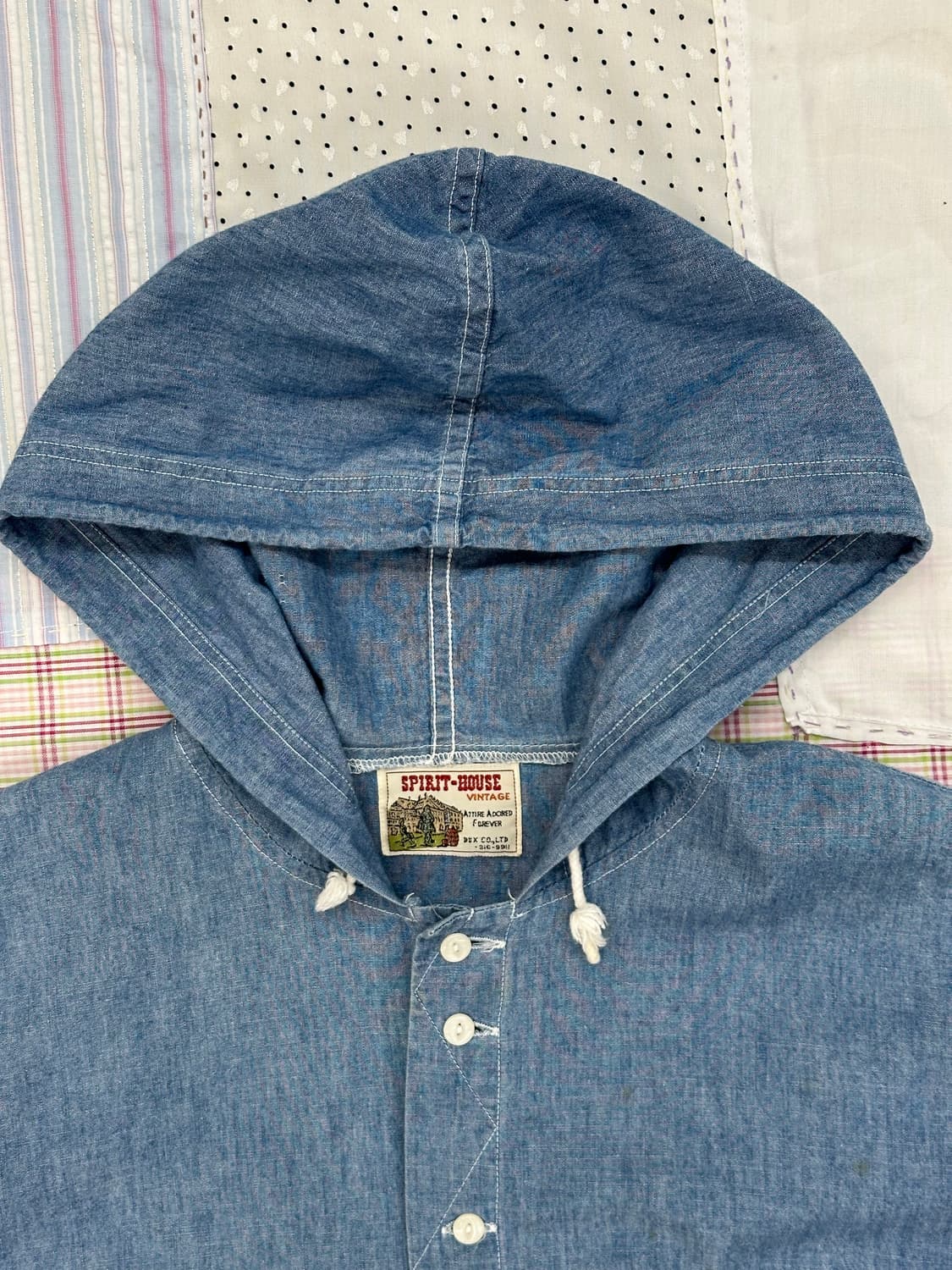 Spirit House Vintage 데님 후드 셔츠 상품이미지6