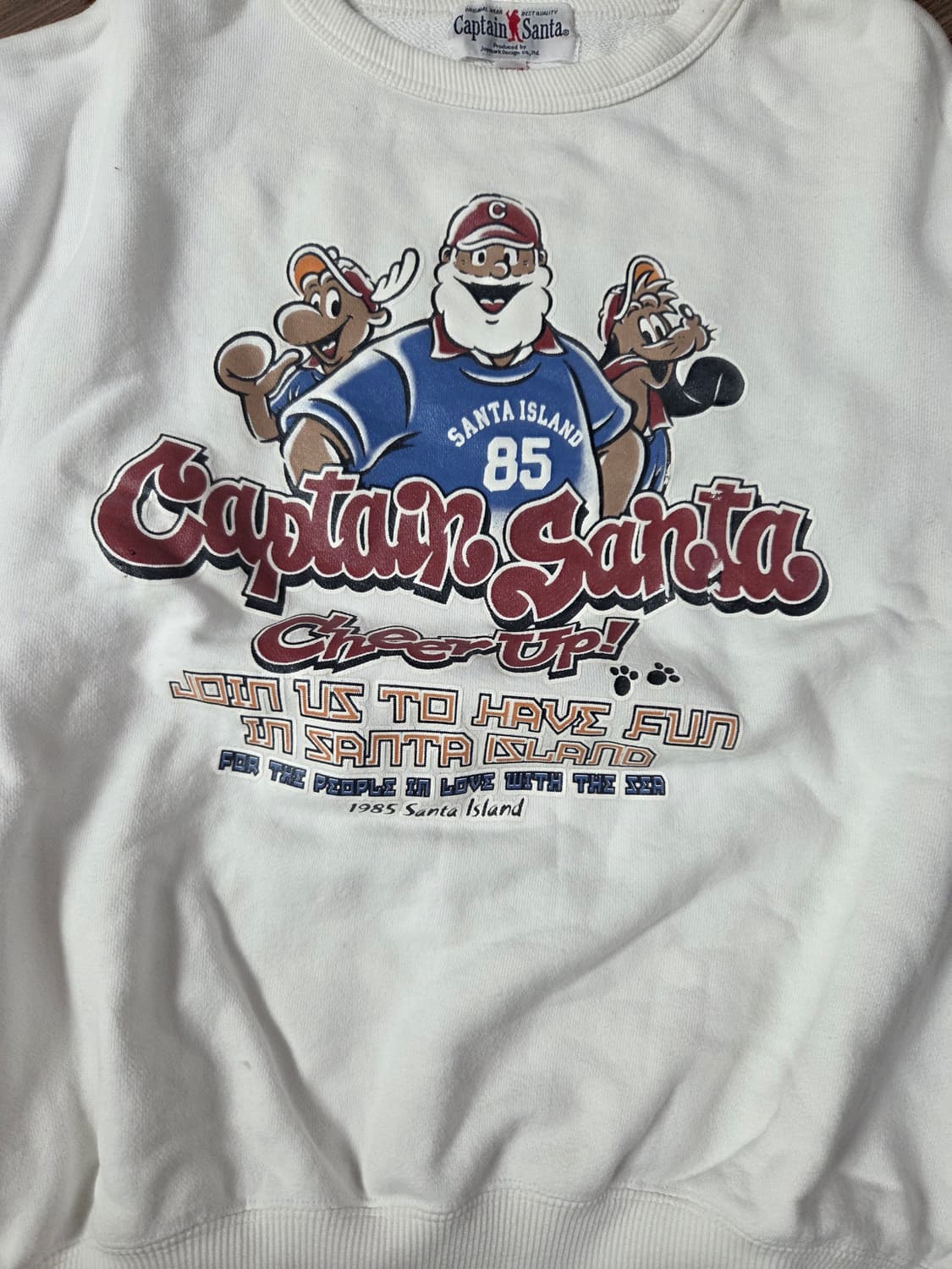 캡틴산타 스웻셔츠 화이트  상품이미지1