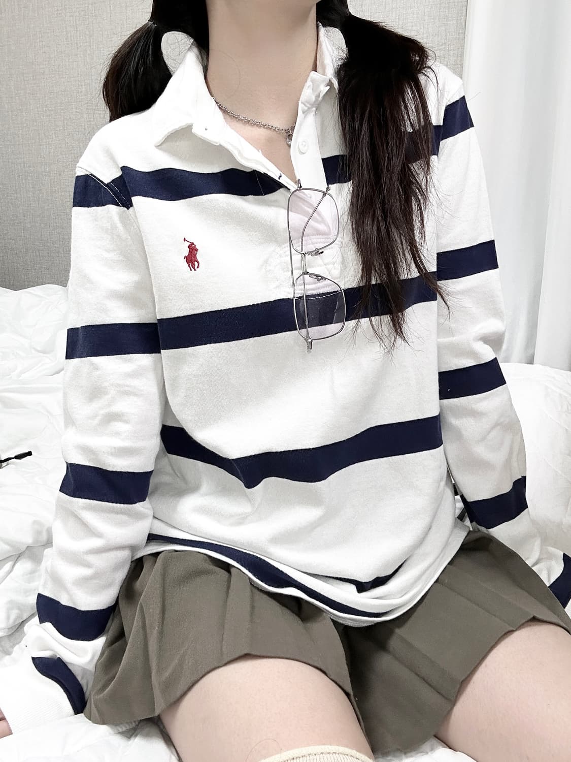 폴로 레드포니 단가라 럭비티 상품이미지4