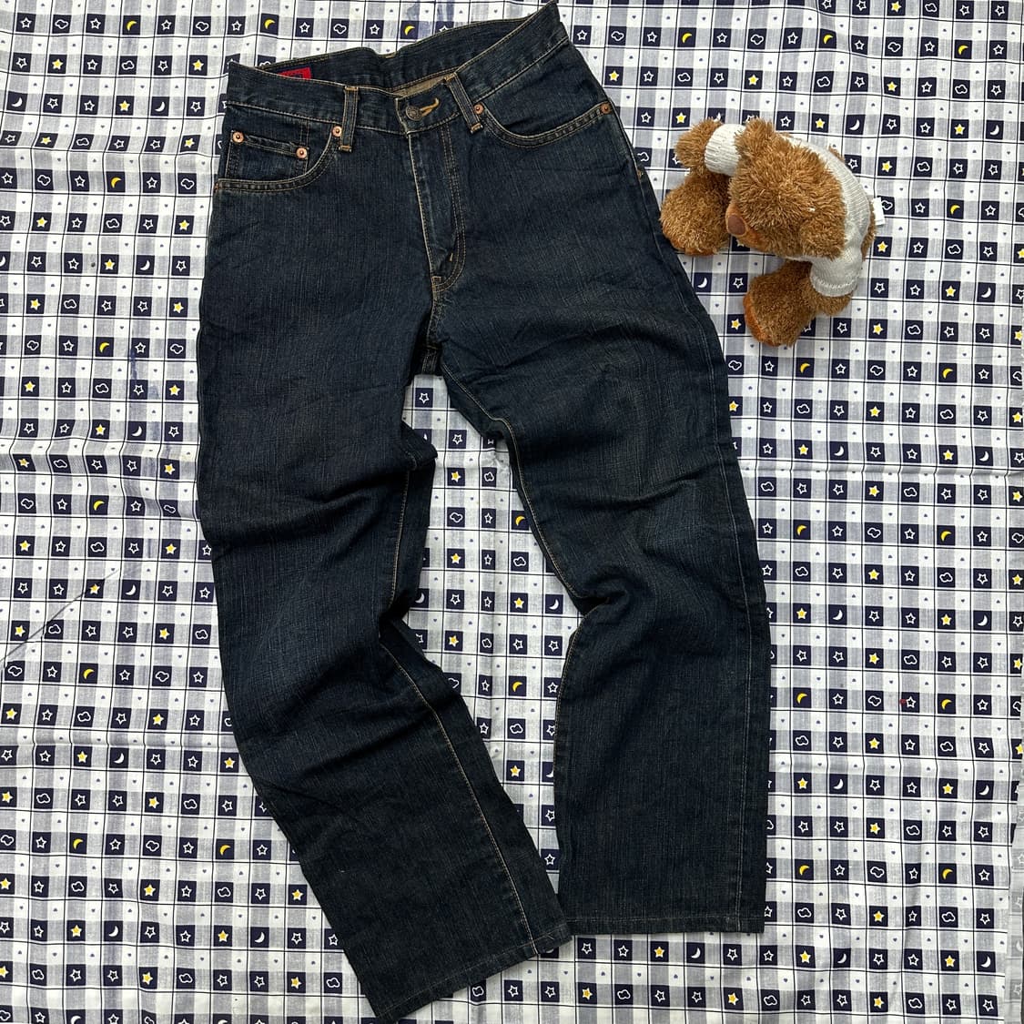 에드윈 503 28*33 진청 워싱 데님 일자핏 팬츠  상품이미지1