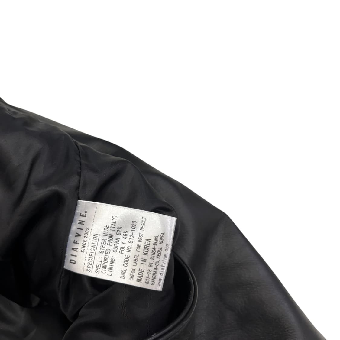 디아프바인 Steer hide 소가죽 자켓 상품이미지4