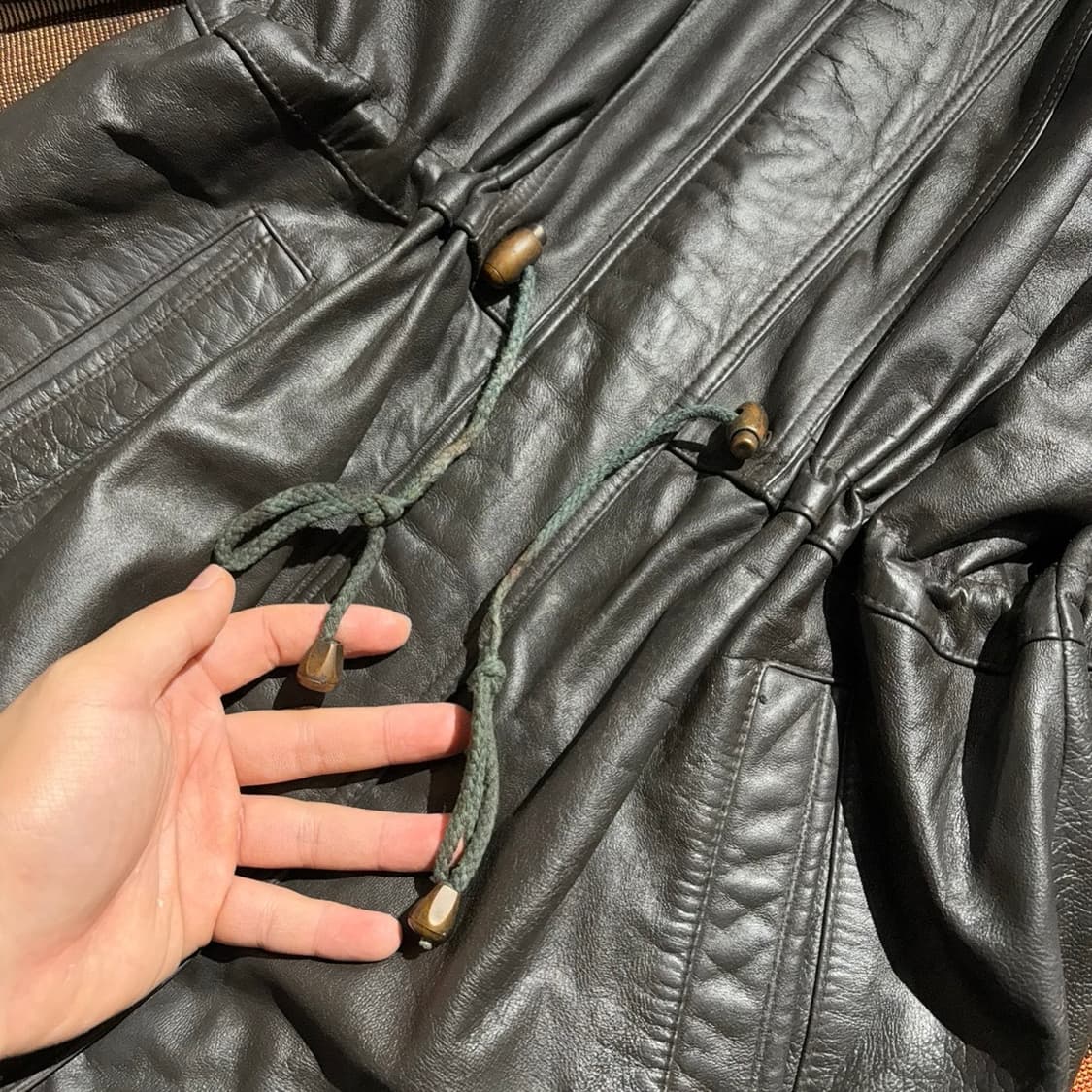 빈티지 양가죽100% 코트 레더자켓 상품이미지4