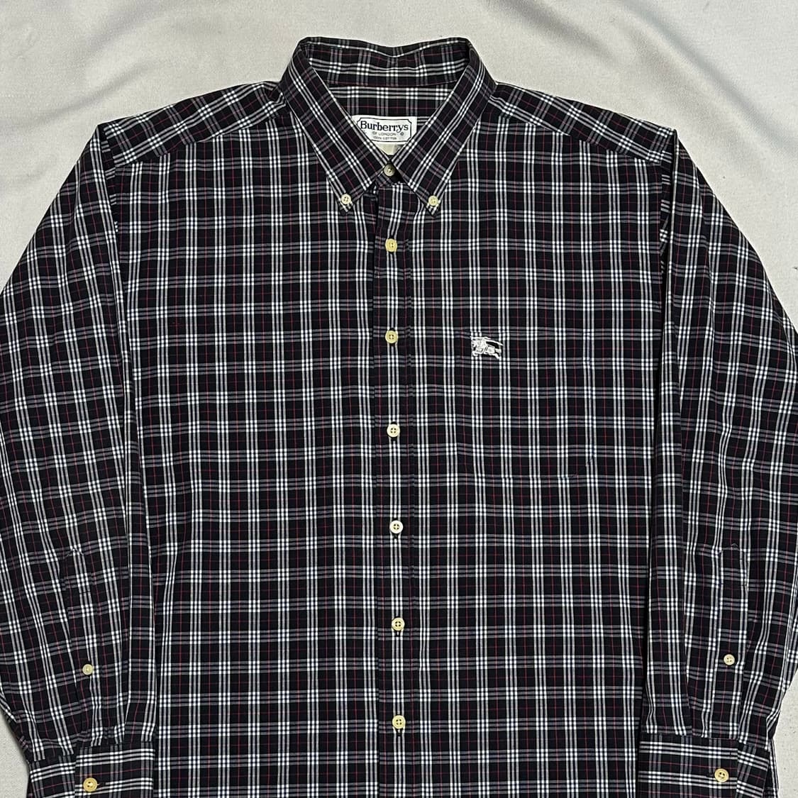 XL 버버리 네이비 노바체크 셔츠 상품이미지1