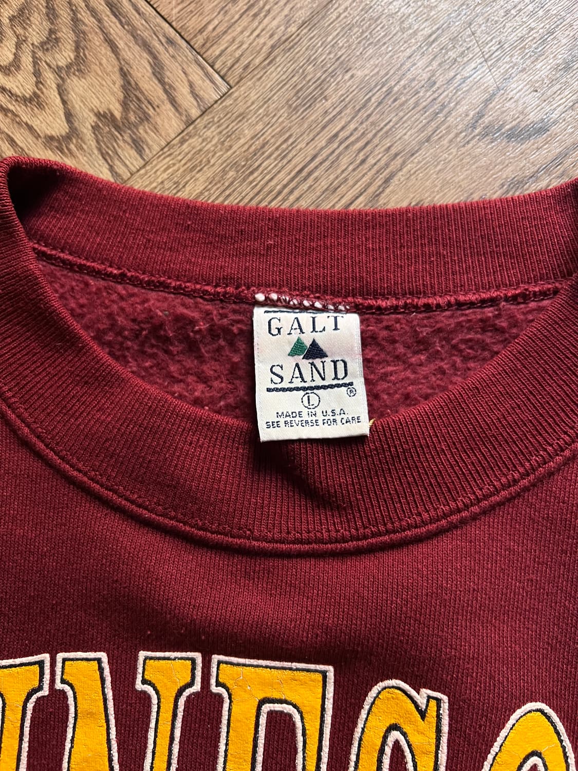 [L]90's Made in USA 미네소타 유니버시티 버건디 스웻셔츠 상품이미지2