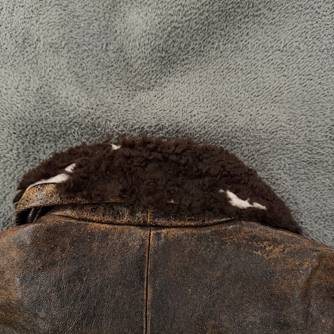 [ 정품/L ] Lee 리 쌍방울 빈티지 G1 레더 가죽 봄버자켓 상품이미지9