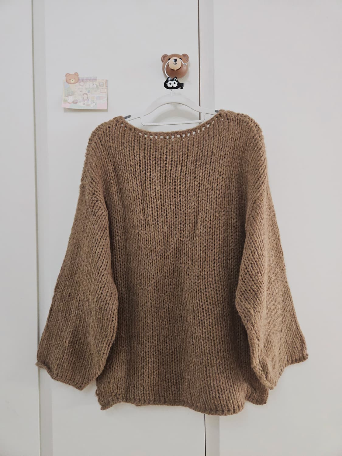 [새상품] 루즈핏 보트넥 청순 벌룬 니트 상품이미지5