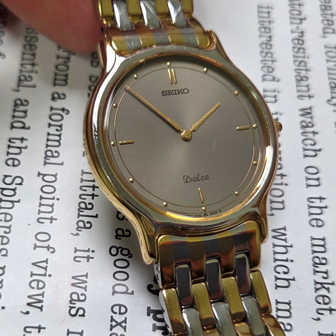 빈티지 세이코 돌체 순정 그레이다이얼 슬림쿼츠 브레이슬릿 ver. 상품이미지2