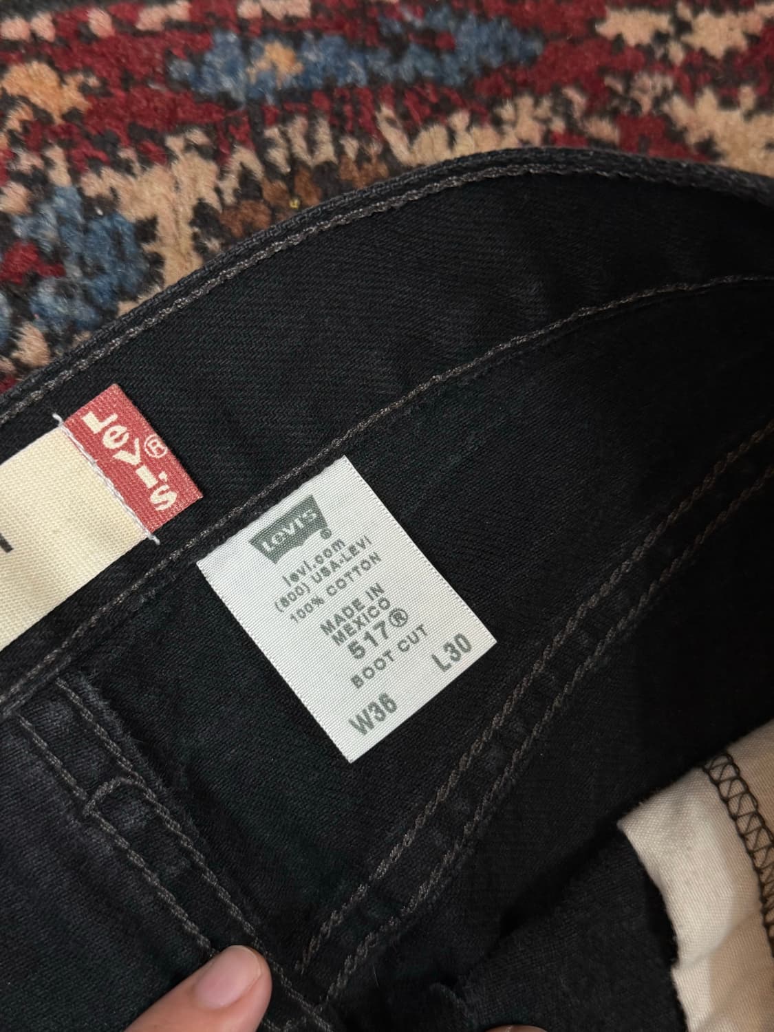 00's 리바이스 517 블랙 부츠컷 플레어진 상품이미지10