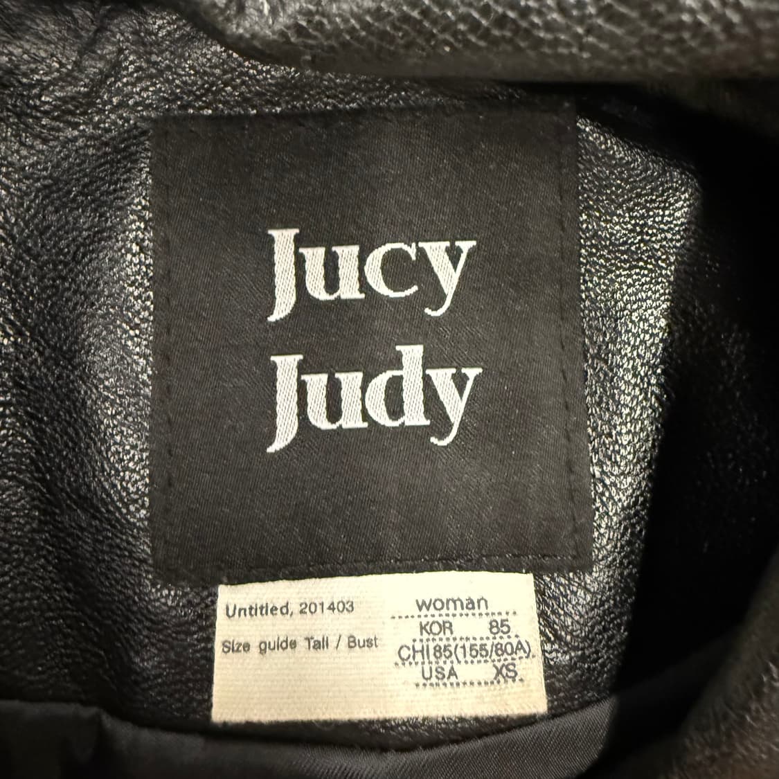 쥬시 주디 블랙 가죽자켓 85 상품이미지5