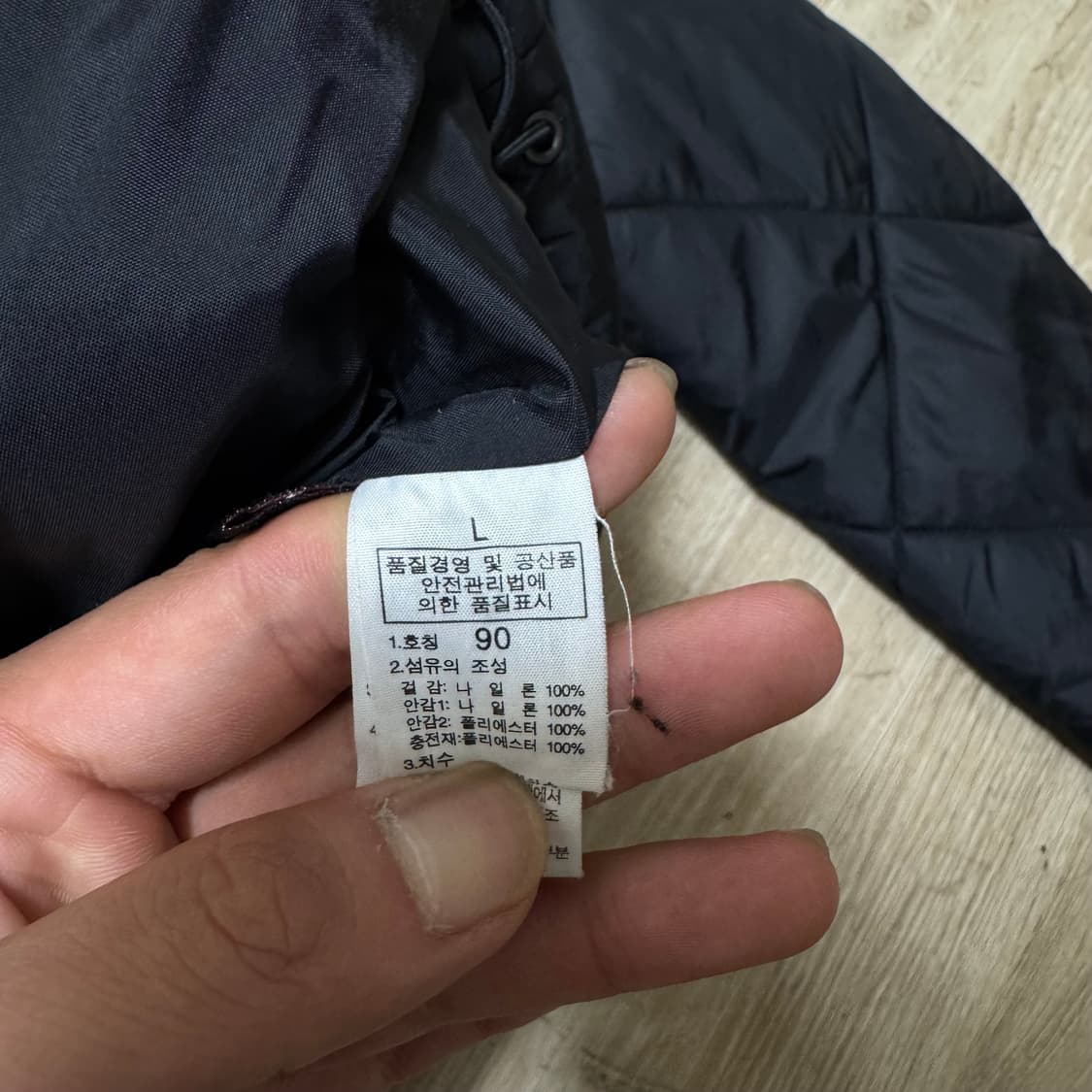 노스페이스 자수로고 경량패딩  상품이미지6