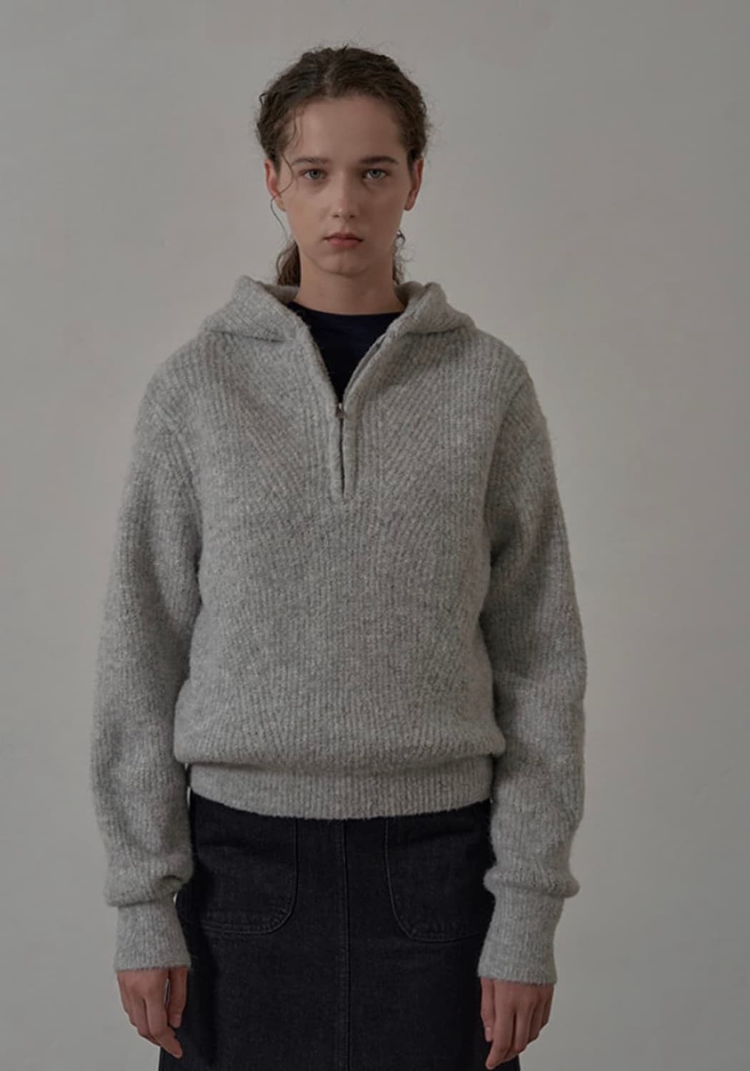 라퍼지스토어 부클렛반집업후드니트 상품이미지1