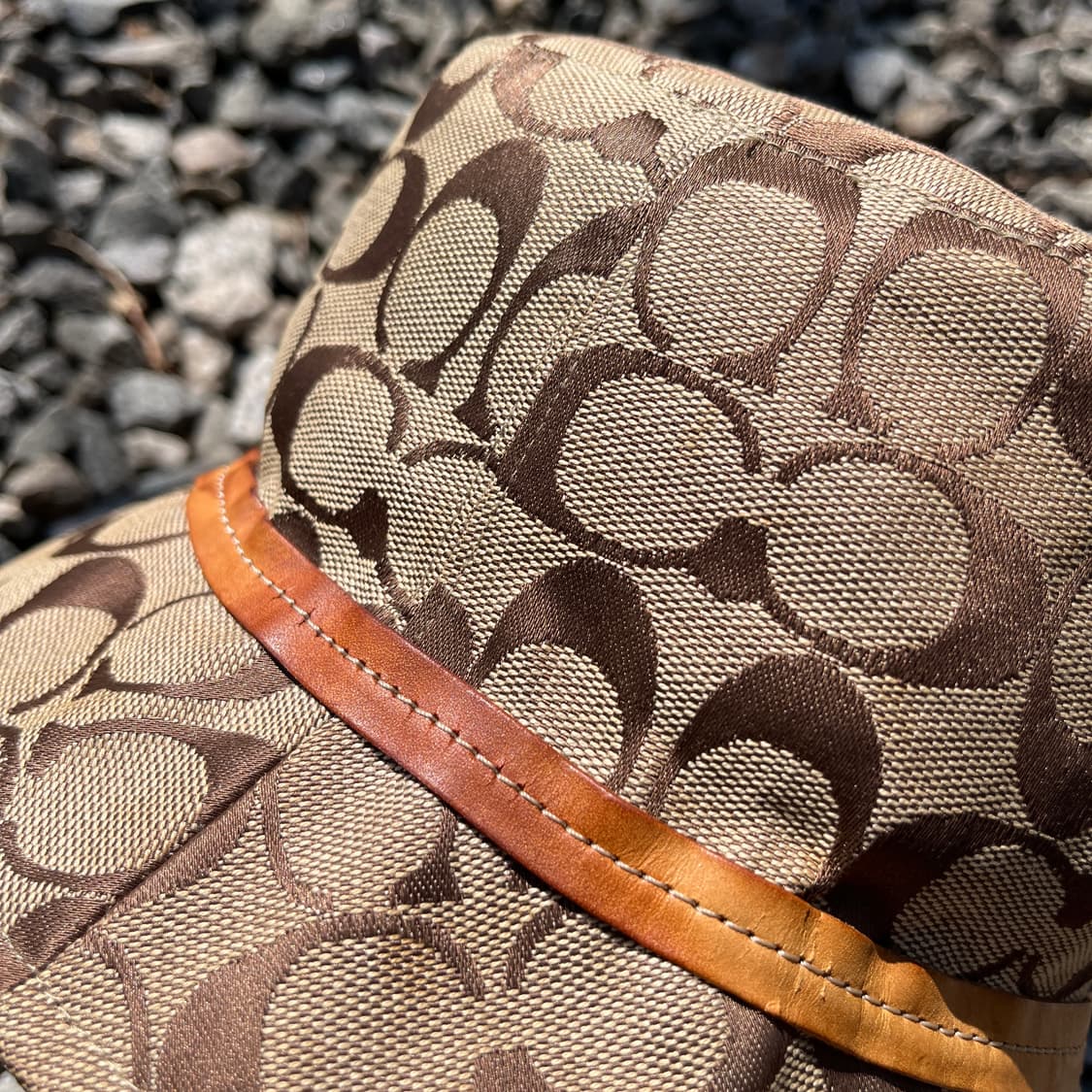 코치 시그니처 버킷햇 브라운 상품이미지4