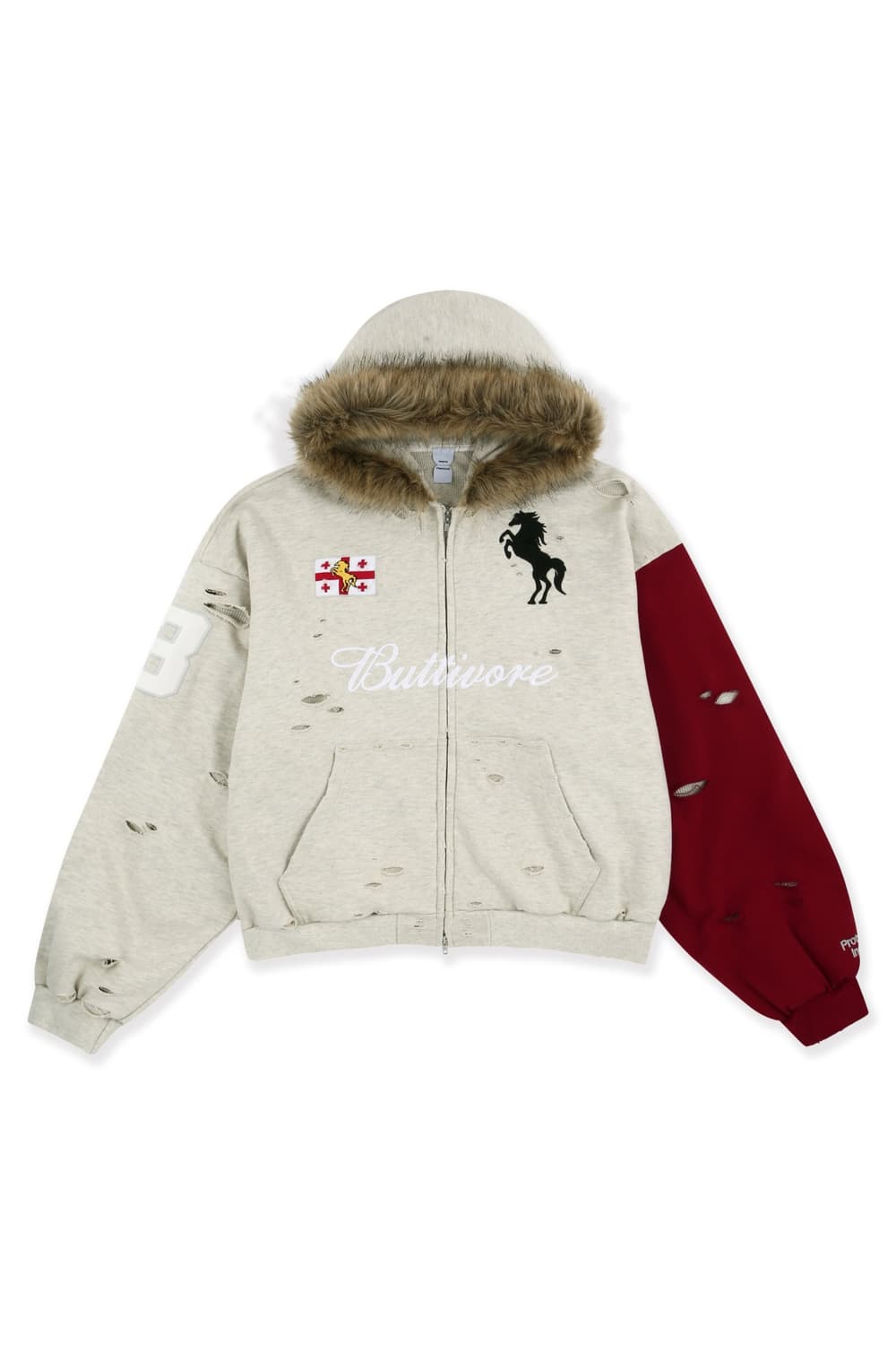 2) 프로토콜 인덱스 버티보어 후드집업 - 오트밀 멜란지 상품이미지1