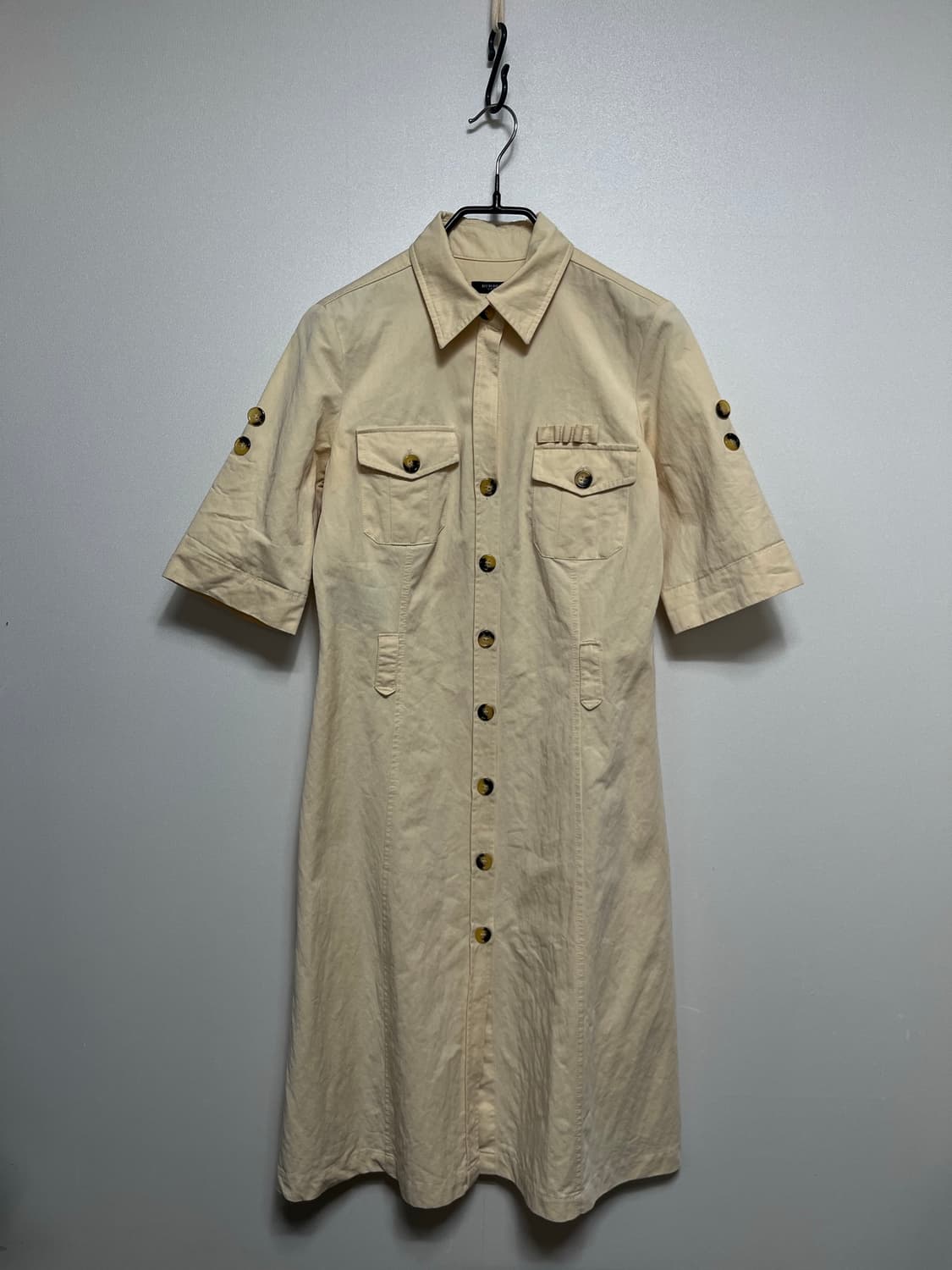 버버리 셔츠형 원피스 베이지 uk6 상품이미지1