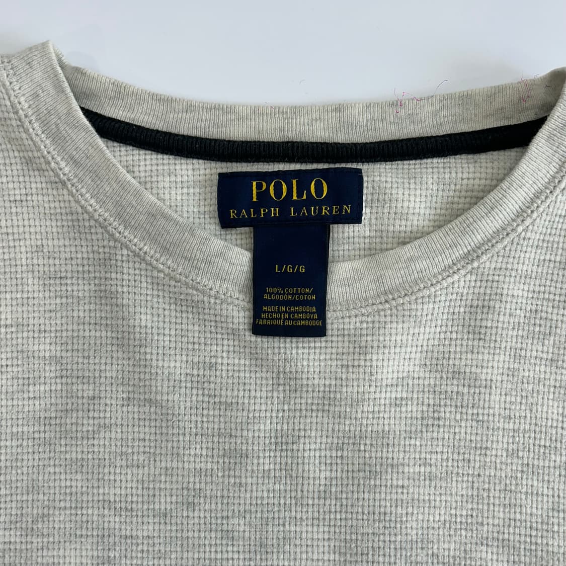 Polo 폴로 블랙포니 연그레이 와플니트 상품이미지5