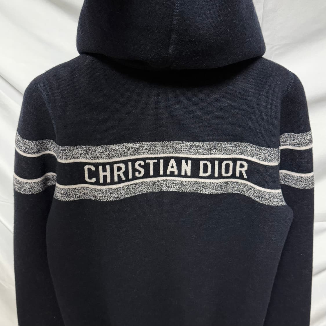 [S+급/42] 디올 리버서블 오블리크 캐시미어 후드집업 가디건 상품이미지2