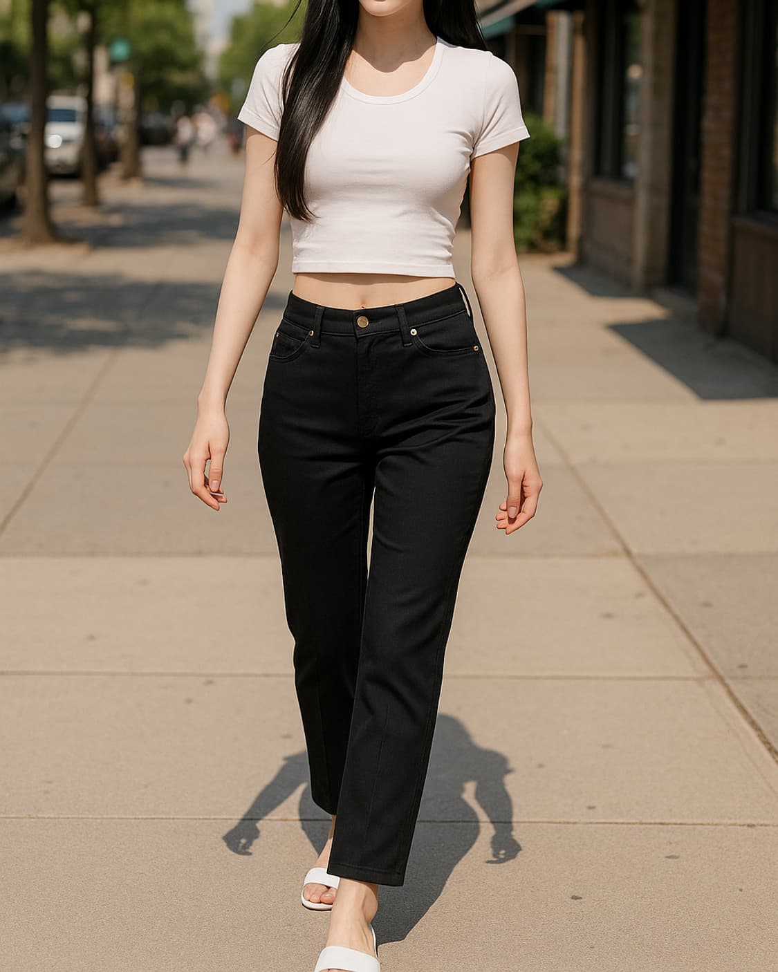 에스카다 ESCADA 코튼 스트레이트 팬츠_34 상품이미지1