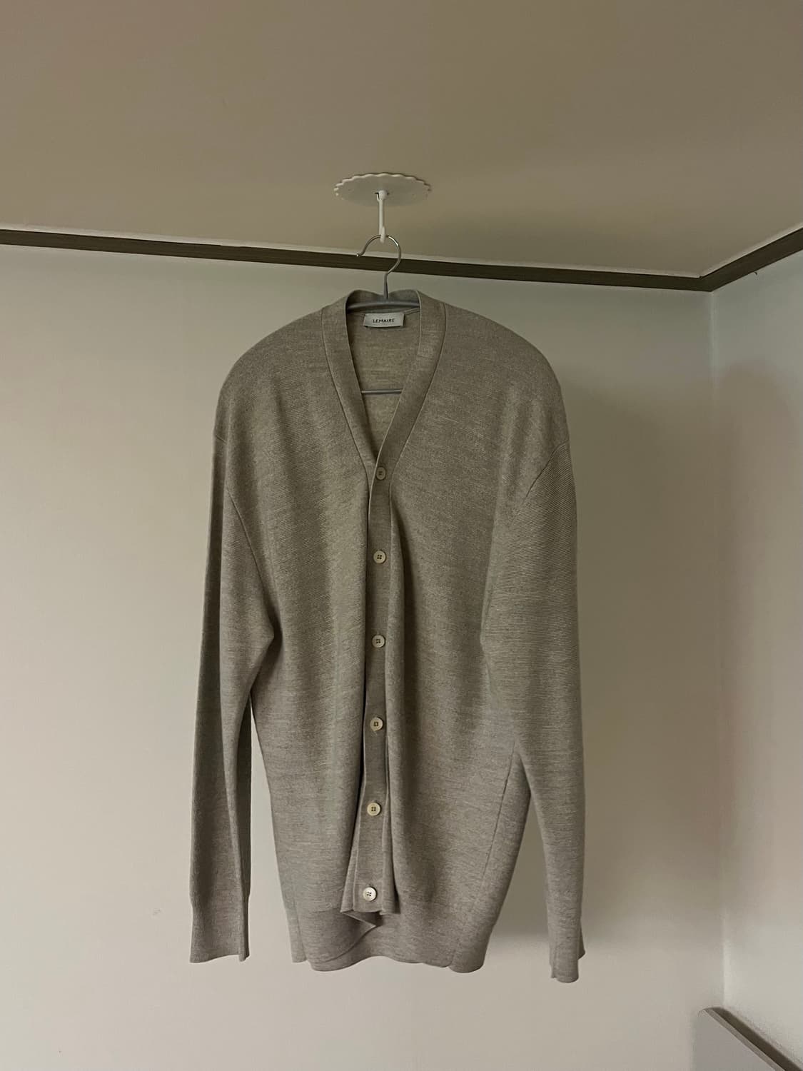 22ss 르메르 메리노울 가디건 베이지 상품이미지1