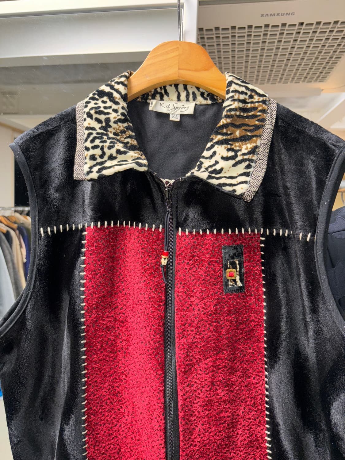 Kd spring 레오파드 집업 베스트 상품이미지5