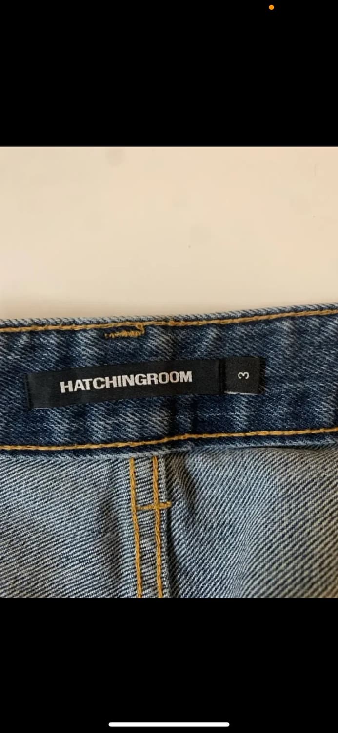 해칭룸 와이드 커브드 데님 3사이즈 상품이미지2