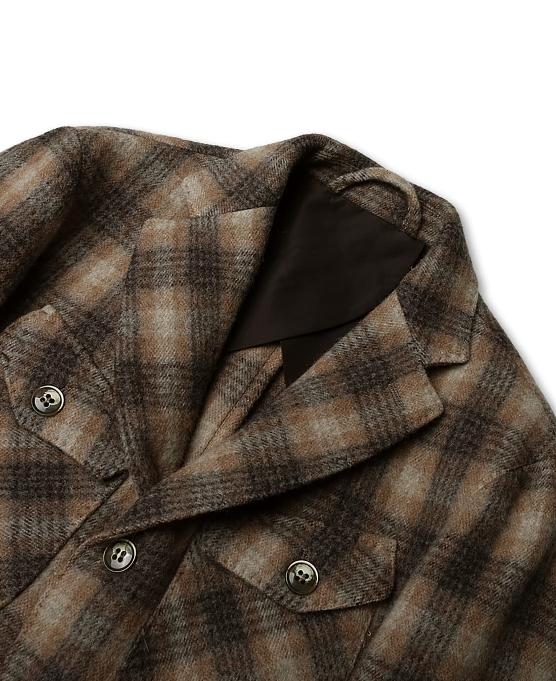 헤보 [Hevo] 라나 버진 울 체크 캐주얼 헌팅 테일러드 자켓 이태리 상품이미지2