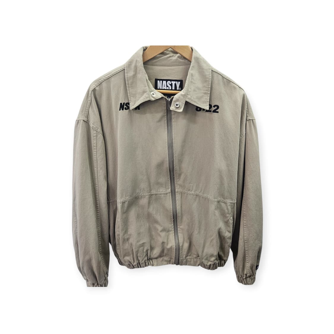 NASTY 빈티지 집업 자켓 베이지 상품이미지1