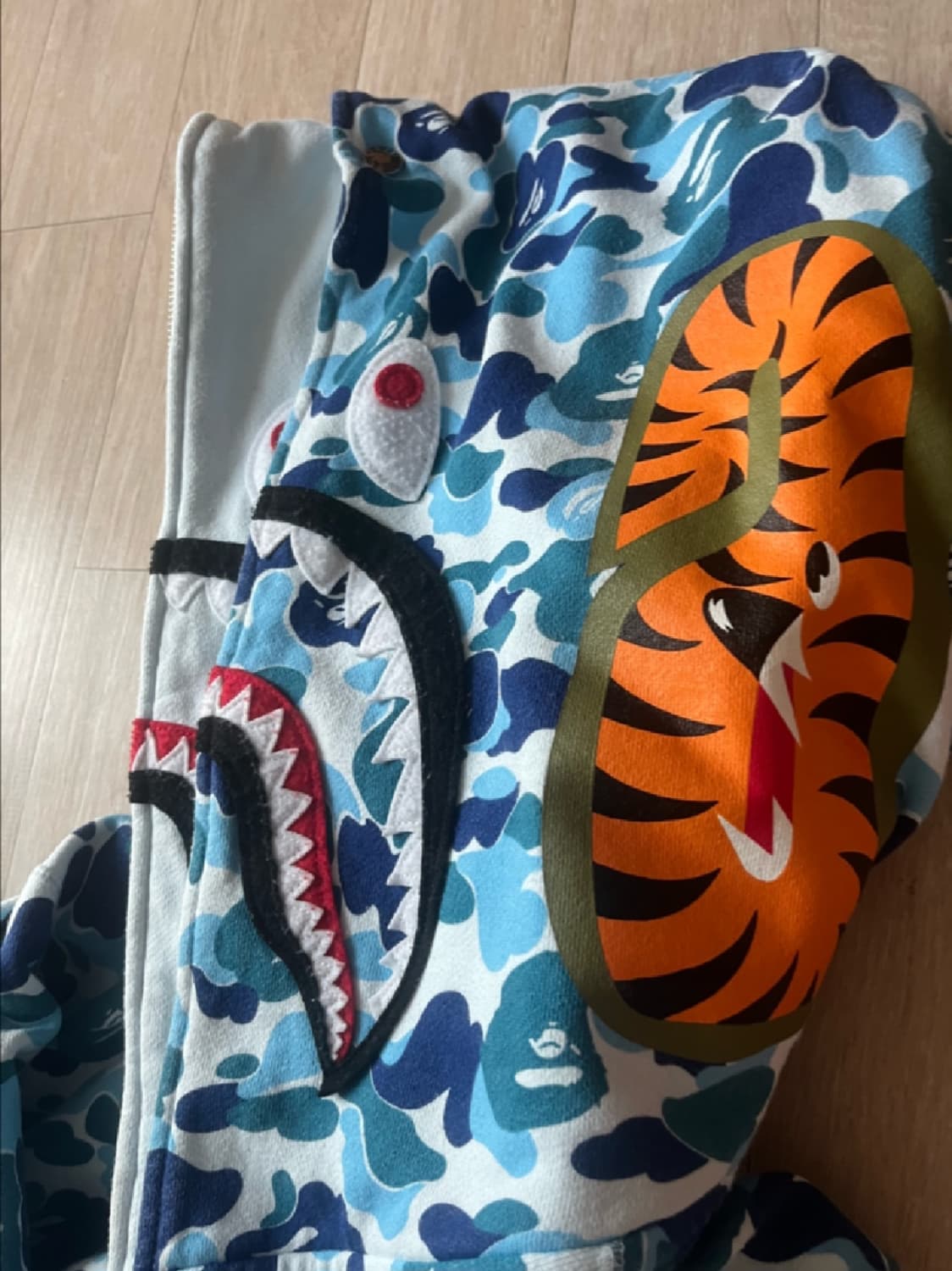 베이프 더블후드 카모 후드집업 L 상품이미지1