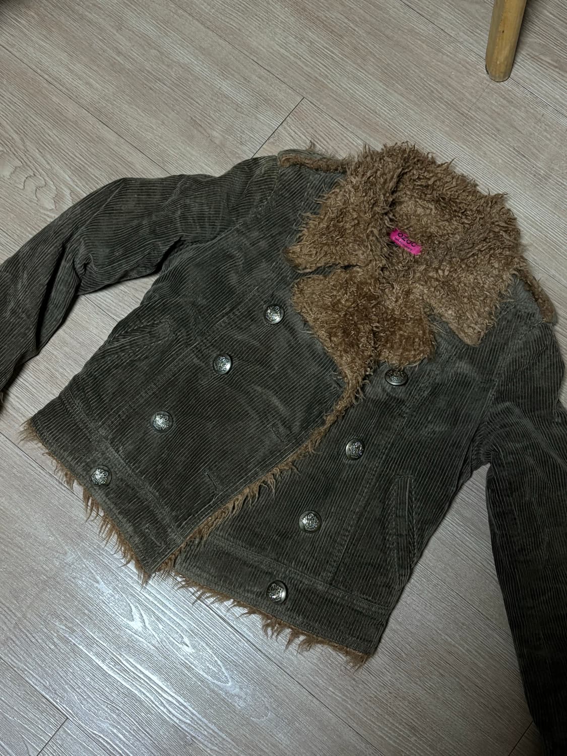 빈티지 갈색 퍼 자켓 상품이미지1