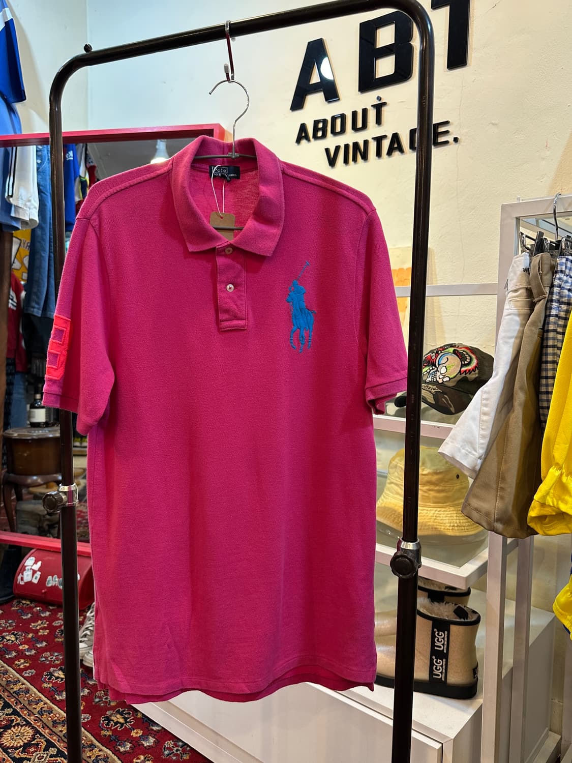  폴로 랄프로렌 빅포니 반팔 카라티 핫핑크 XL 상품이미지1