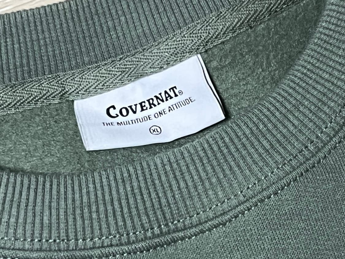 [새상품] XL) 커버낫 부클 쿠퍼 로고 기모 맨투맨 상품이미지7