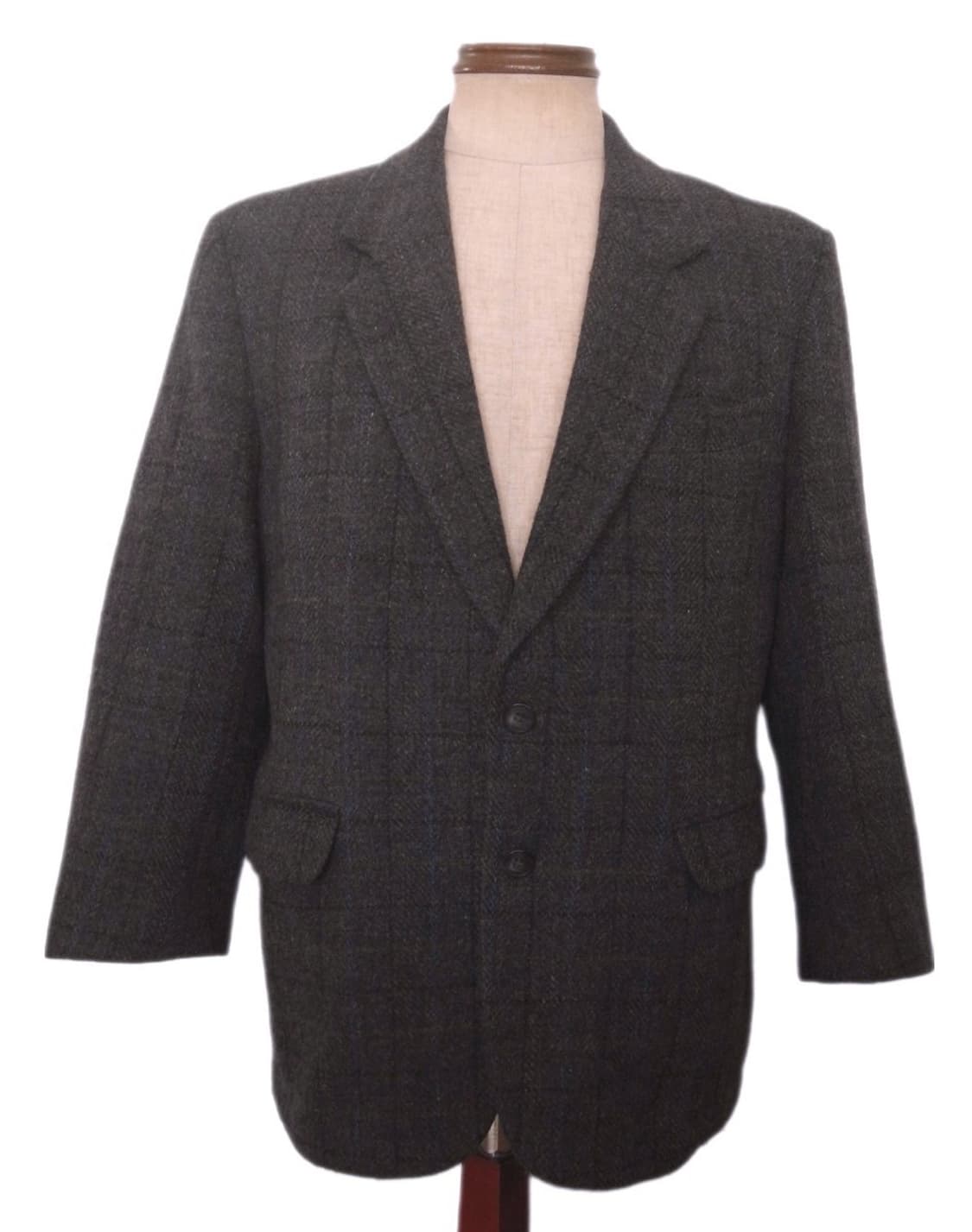 [택포] 빈티지 해리스 트위드 체크 울 스포츠 코트 상품이미지3