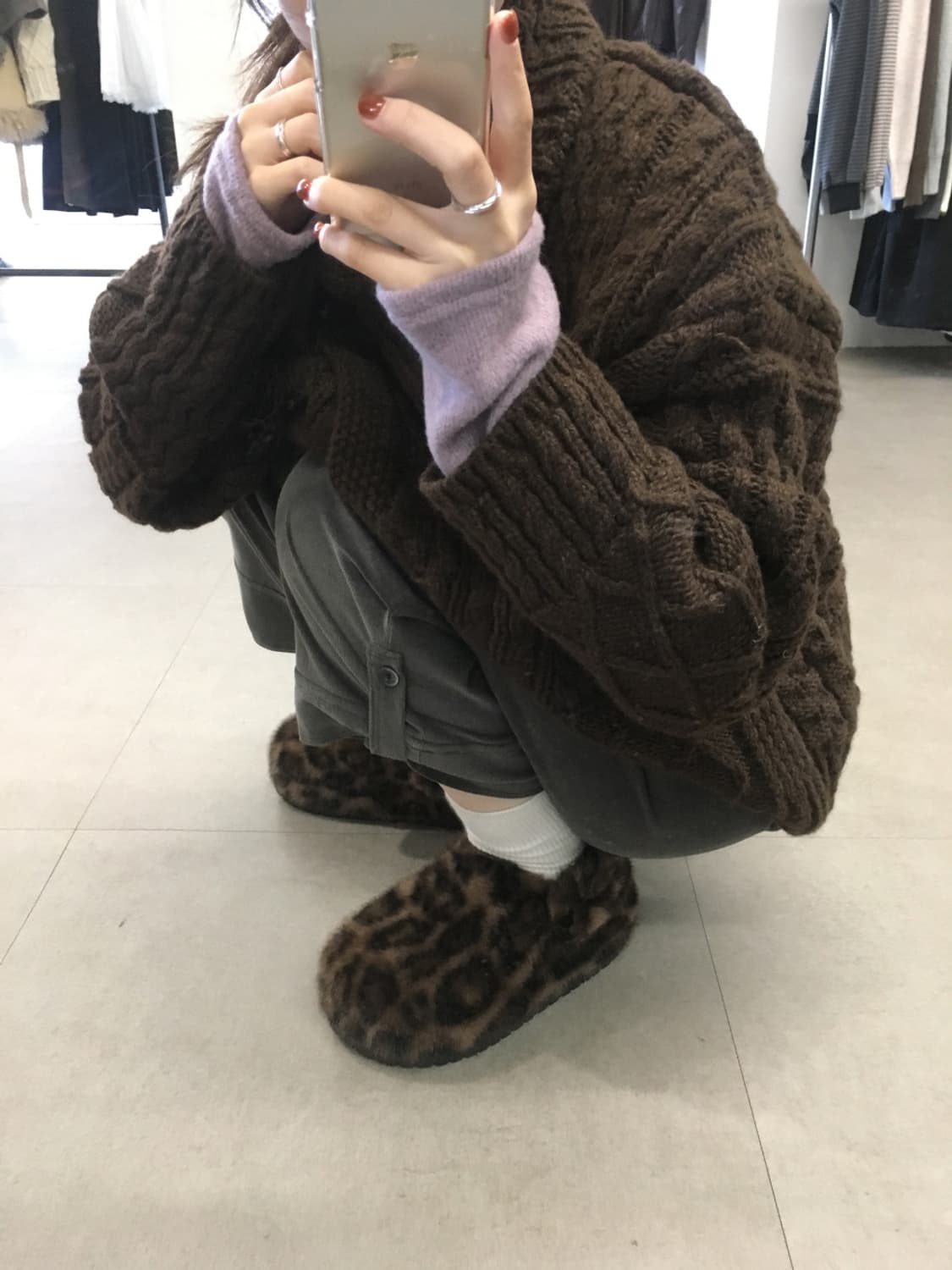 더기 잇티 플러피 클로그 털크록스 방한화 털신발 상품이미지1