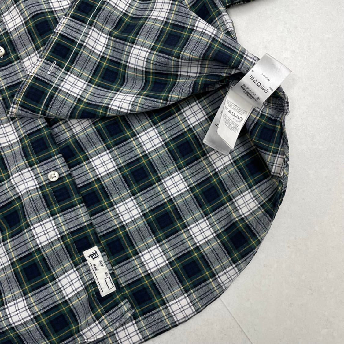 폴로 랄프로렌 그린체크 포켓 옥스포드 셔츠 S 상품이미지3